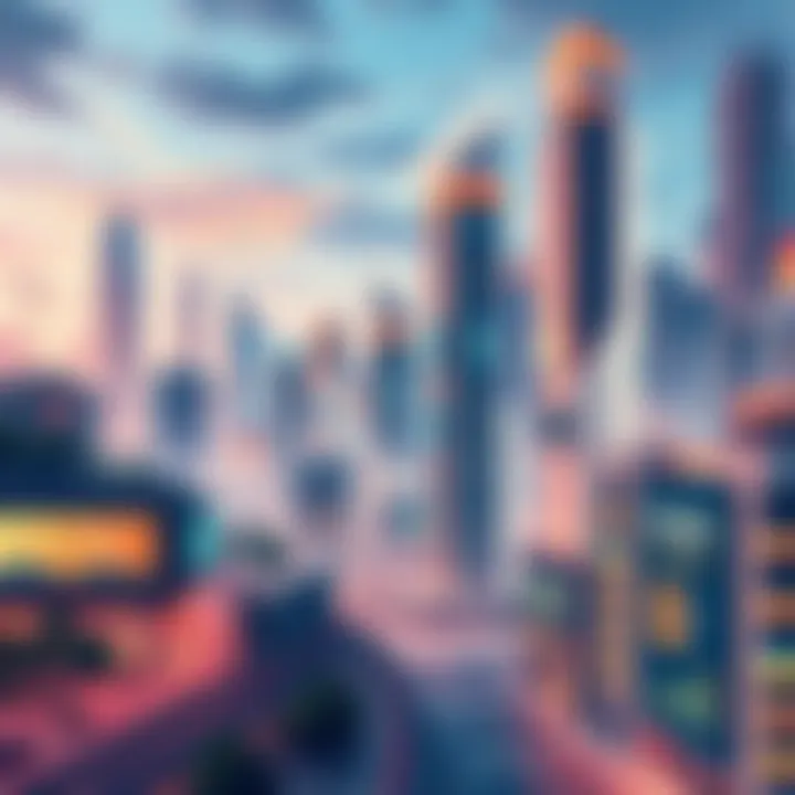Exciting Developments Ahead A vibrant illustration depicting a dynamic cityscape with new buildings and technology, symbolizing major upcoming changes.
