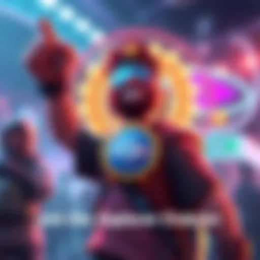 A gamer excitedly joins the Explorer Club, holding a badge with a bright background symbolizing daily bonuses