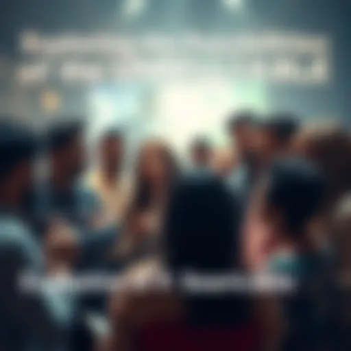 A diverse group of people engaged in a lively discussion about unbelievable events and claims, showcasing various reactions of surprise and curiosity.