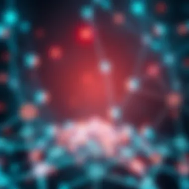 Illustration of a leaderless network promoting fairness in transactions, showing interconnected nodes without a central leader