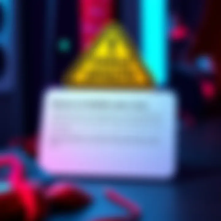 A deceptive letter claiming to be from Ledger warns about a false update, surrounded by a caution sign to indicate fraud.