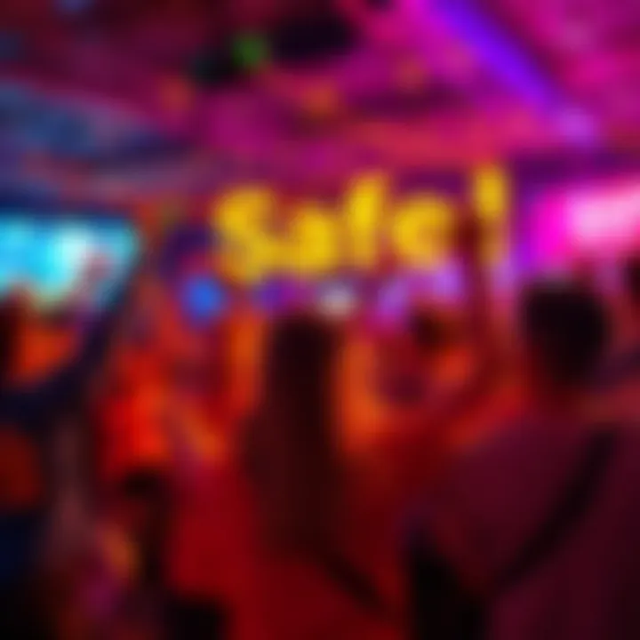 Group of excited fans showing support for Safe5 and discussing Safe7 in a lively setting