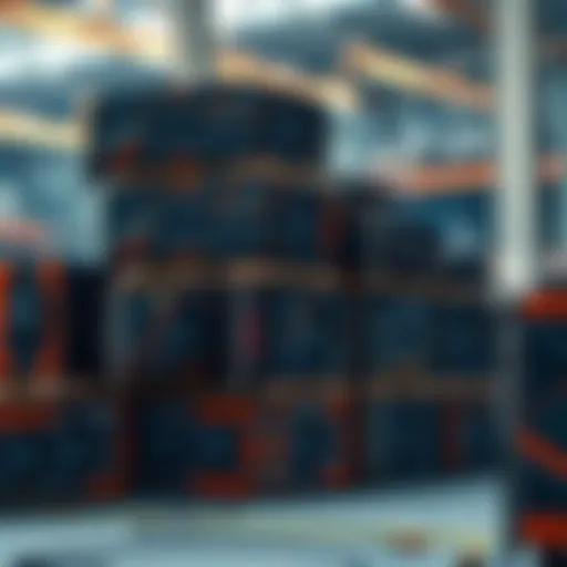 A stack of 100 faulty 3090 graphics cards in a warehouse, waiting for repair by tech enthusiasts.