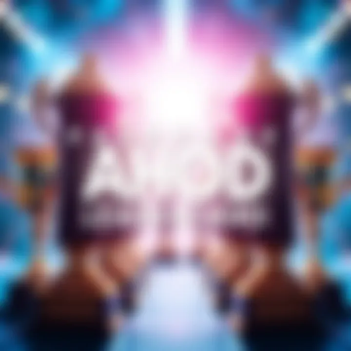 Top contributors of the AHOD leaderboard for February 2026 with trophies and community support in the background