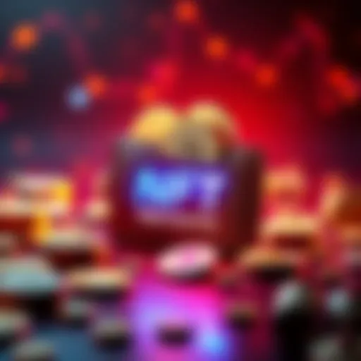 A graphic showing a digital wallet with coins representing February payouts for NFT Node Runners.