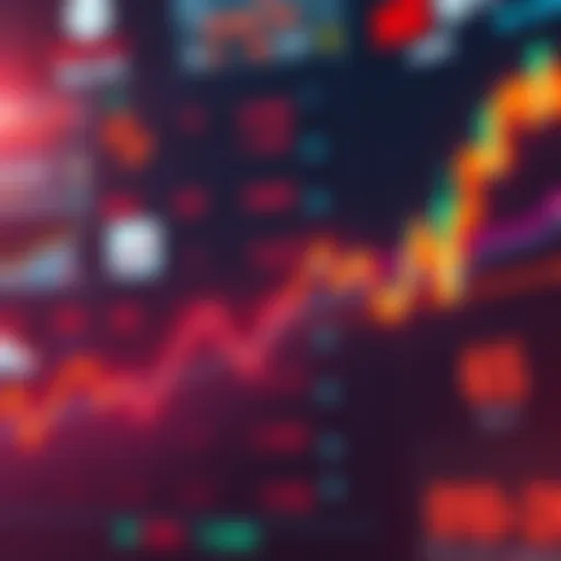 A graphic showing a downward trend in economic indicators, symbolizing the Federal Reserve's recent 25 basis points rate cut amid slowing growth.