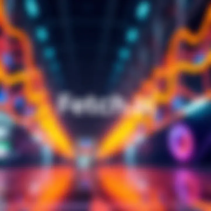 Fetch.ai and Artificial Intelligence A visual representation of Fetch.ai technology enhancing artificial intelligence with decentralized models.