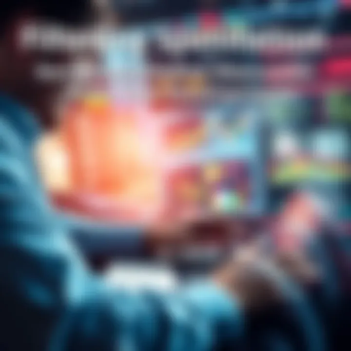 Filtering Speculation A person analyzing data and news articles on a laptop, looking for real company developments