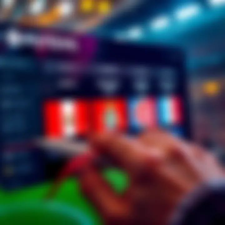 A user selecting Serie A, Primera Liga, and Süper Lig from a sports market interface