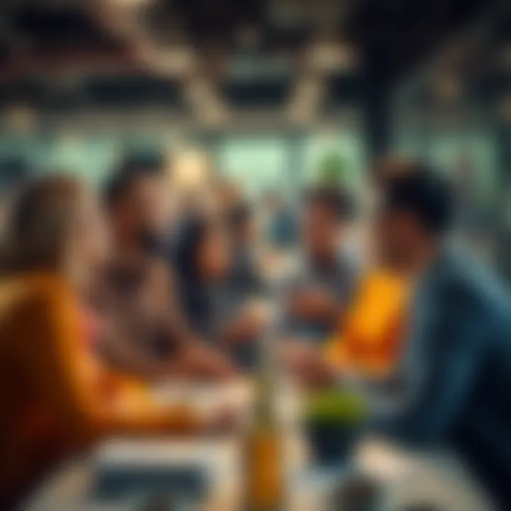 People sharing insights about their earnings and spending habits in a community setting
