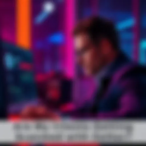 A financial planner looking at a computer screen showing Zether on CoinBase, concerned about potential scams for his clients.