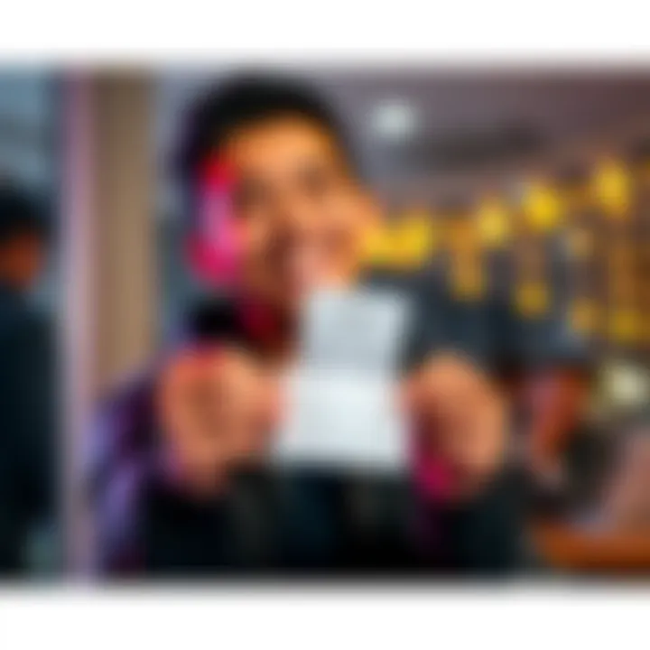 A person smiling while holding a cashout receipt, symbolizing achievement after 56 days of effort.