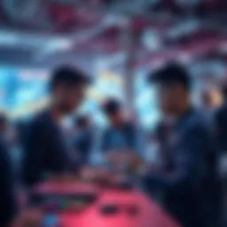 Group of newcomers collaborating on a project during their first AI hackathon