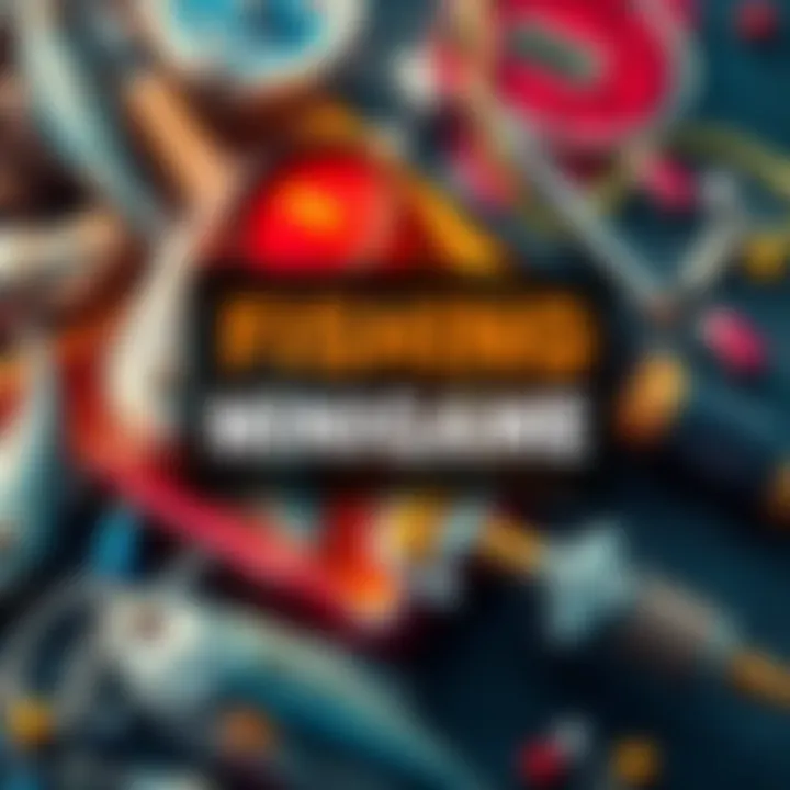 A graphic showing fish and fishing gear with an announcement for a new Fishing minigame this Wednesday.