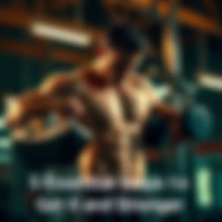 A fit person lifting weights in a gym setting, showcasing strength and determination.