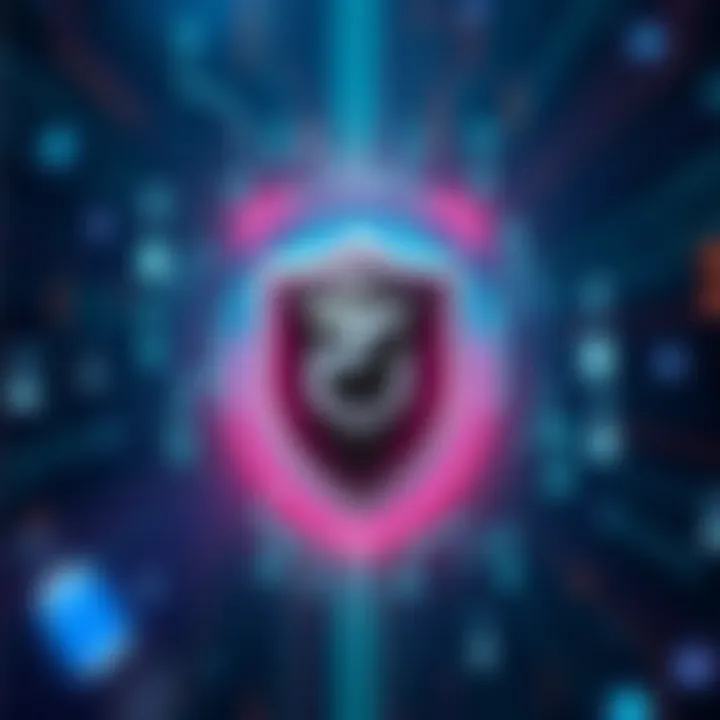 A graphic showing a digital shield symbolizing security around the Flatpak logo and Trezor Suite logo, representing the safety of community-maintained software packages.