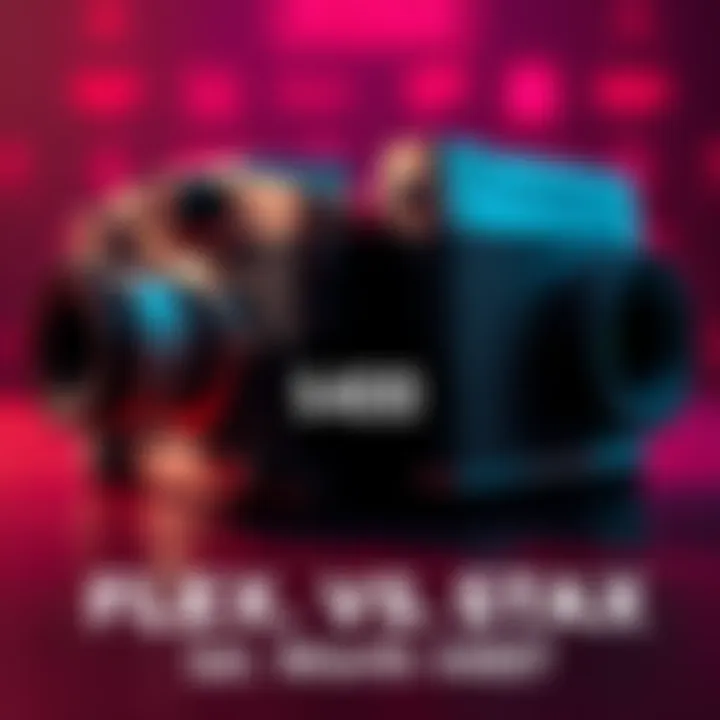 A comparison of Flex and Stax models with a price tag of $400 visible, highlighting features and design differences