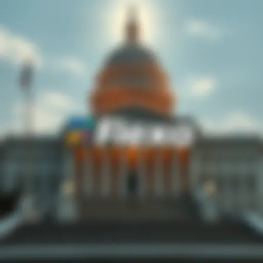 Flexa logo in front of a government building symbolizing the impact of the Clarity Act delay