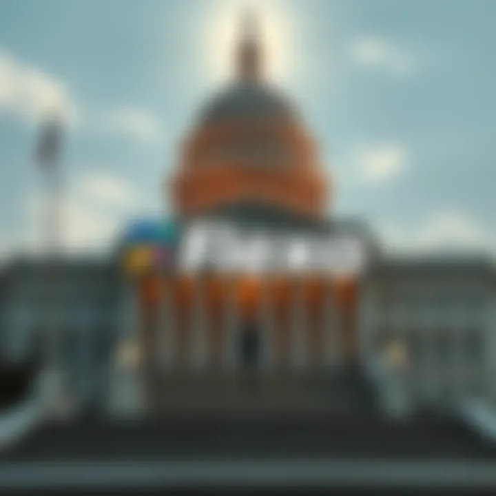 Flexa logo on a political backdrop Flexa logo in front of a government building symbolizing the impact of the Clarity Act delay