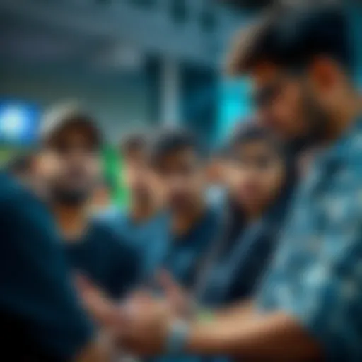 A group of participants expressing frustration during Flipkart's hackathon due to serious issues