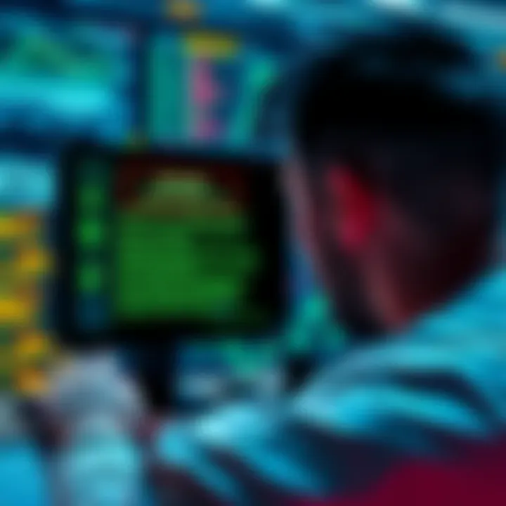 A user looking at a digital screen displaying a notice from Kraken about forgotten cryptocurrency assets.