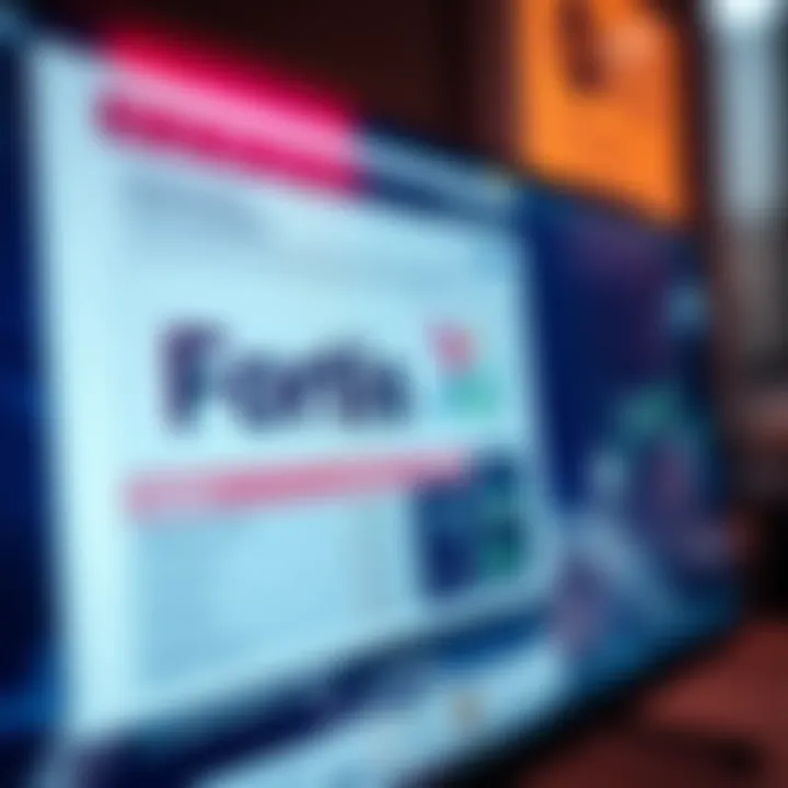 A close-up of a computer screen displaying a cybersecurity report on FortisX.fi, highlighting security features and assessments.