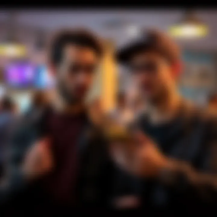 Two friends talk about cryptocurrency investments, one looks worried while the other seems confident, indicating differing outcomes from recent sales.