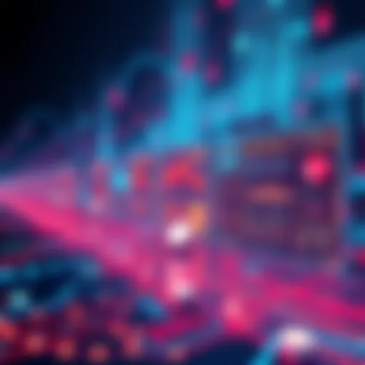 Illustration of an AI platform connecting and verifying information with a user interface showing data streams and sources.