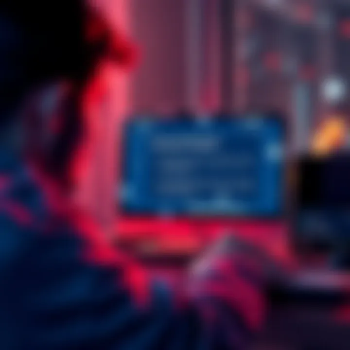A frustrated person looking at their computer screen, showing a notification of a 12-month hold on their crypto account after a deposit.