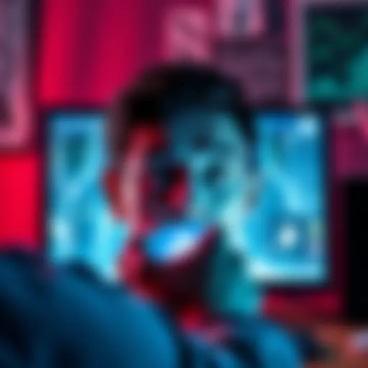 A person looking frustrated with a computer screen showing a compliance review notice for frozen funds.