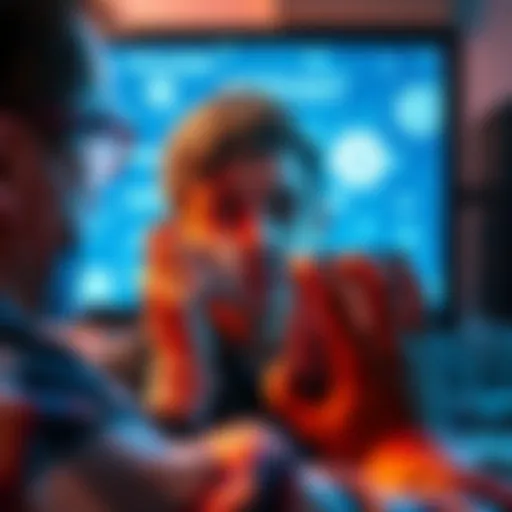 A frustrated person looking at a screen showing a frozen USDC deposit on the Revolut app with a worried expression