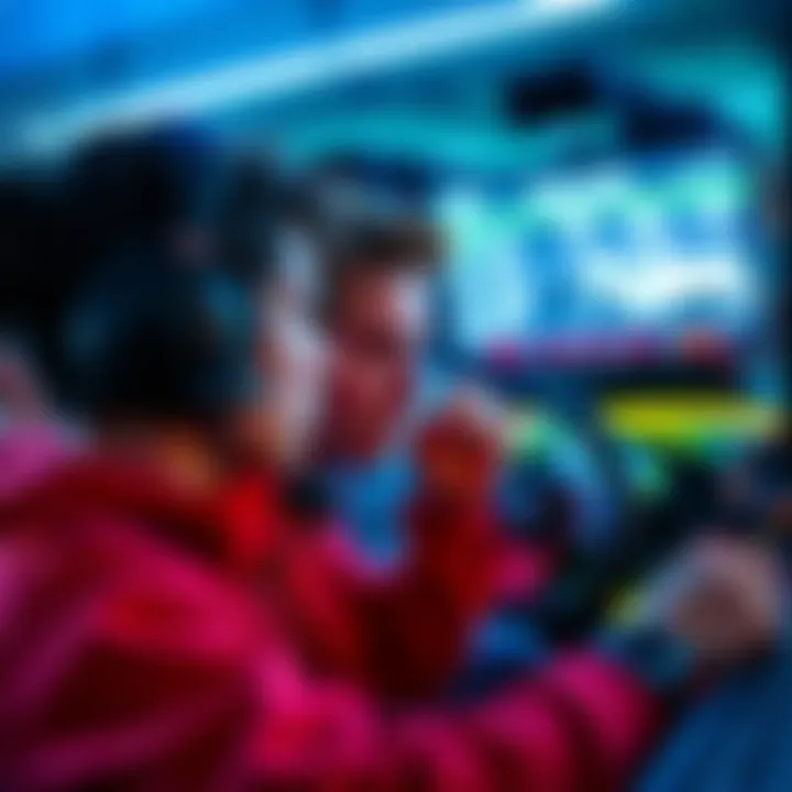 A gamer looking disappointed while staring at a screen showing losing results in a racing game