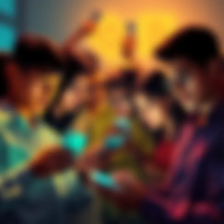 A group of frustrated individuals looking at their phones with shocked expressions, depicting the sudden deactivation of their Binance accounts.