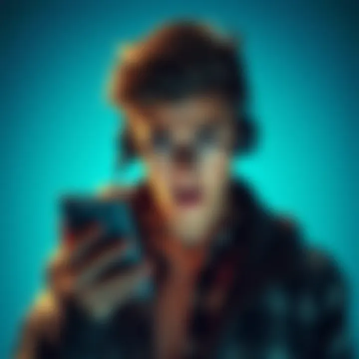 Frustrated customer on phone A frustrated person holding a phone with a confused expression, symbolizing issues with customer support and account blocking at Revolut.