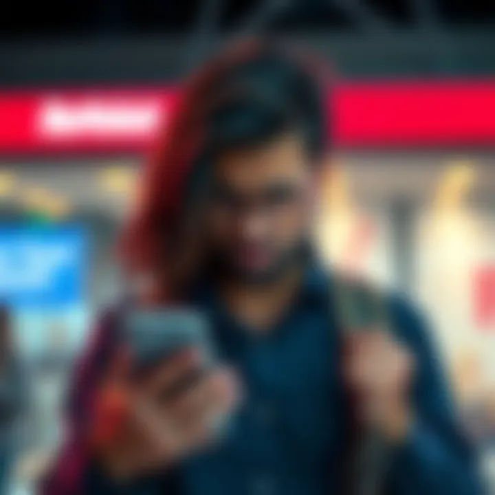 A person looking frustrated while holding a phone, showing dissatisfaction with banking services and account opening problems with Revolut.