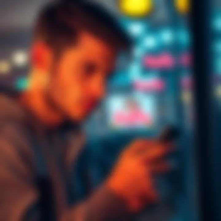 A person looks unhappy while checking a Doordash refund request on their phone
