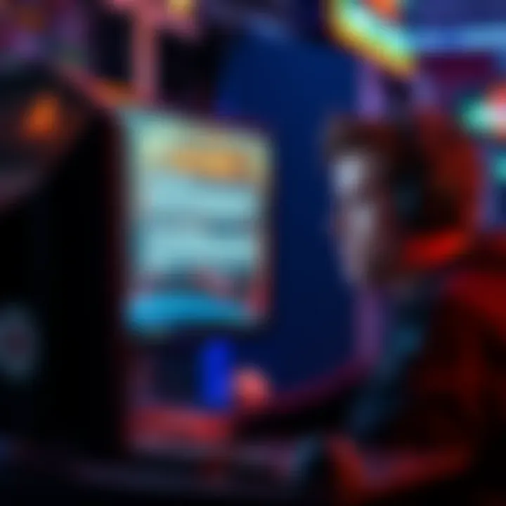 A gamer showing frustration while staring at a computer screen displaying error messages about missing milestone rewards in an arcade game