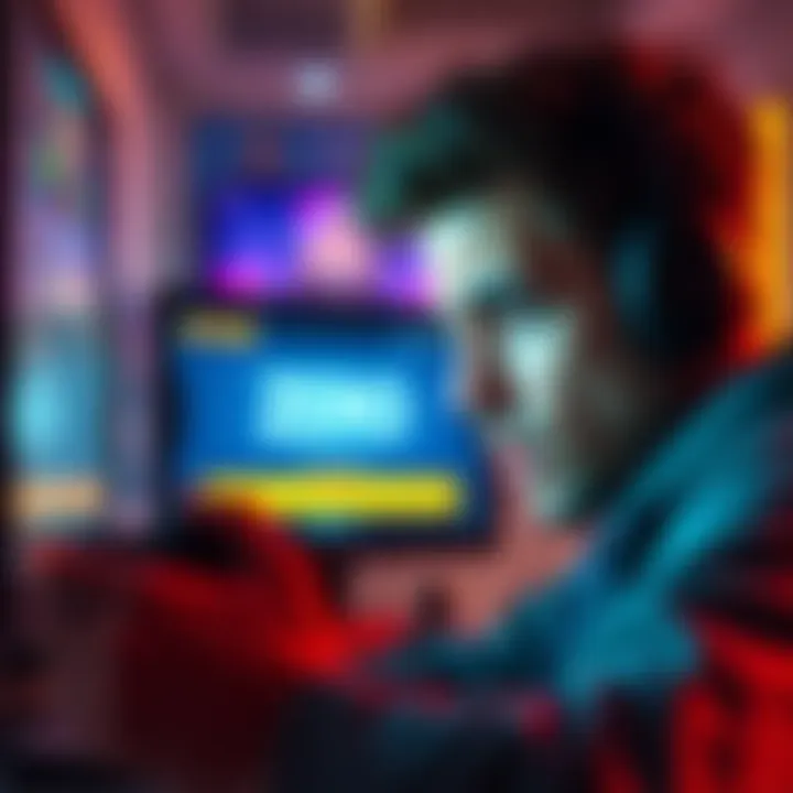 A gamer looks frustrated while staring at a screen displaying zero points in a game pass after achieving 10 wins and completing a survey.