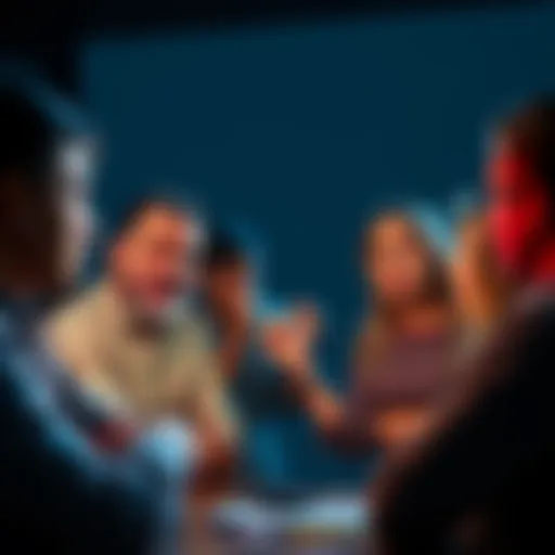 People expressing anger over poorly designed icons and their colors in a group discussion