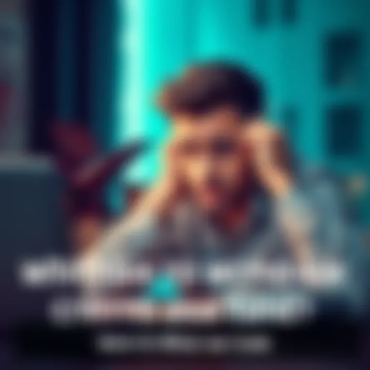 A person looking at their laptop with a confused expression, frustrated by issues withdrawing crypto funds due to a missing verification code.