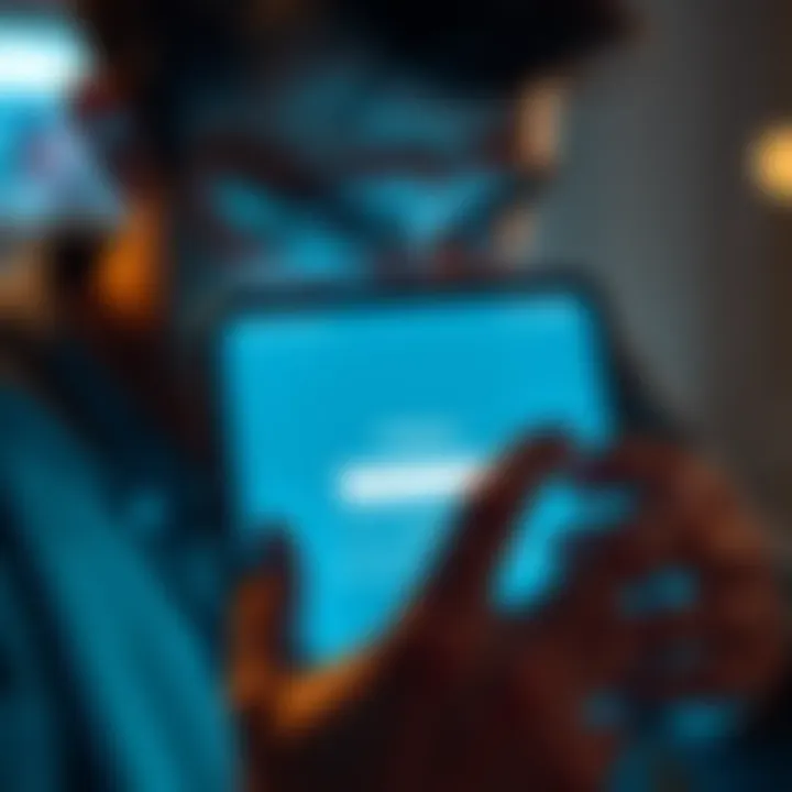 A person looking frustrated while trying to log into the Kraken app on their smartphone, showing the login screen with an error message.