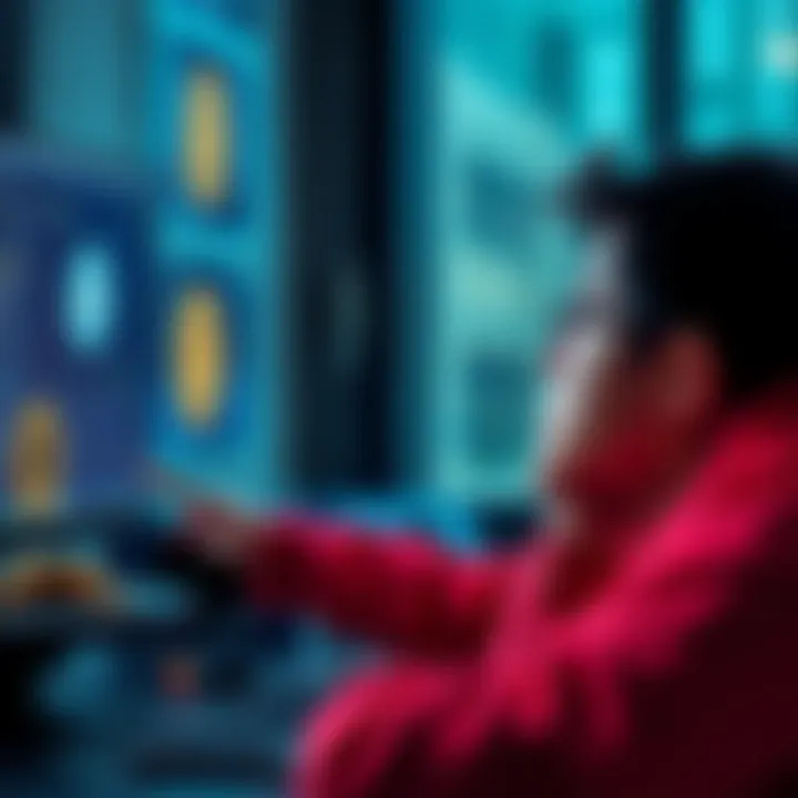 A person looking at a computer screen, showing Pi coins stuck in a returned status, expressing frustration over unresponsive support.