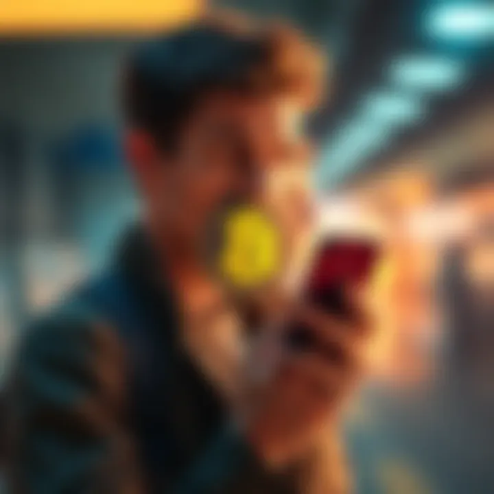 A person looks frustrated while holding a phone, symbolizing the wait for Bitcoin price changes