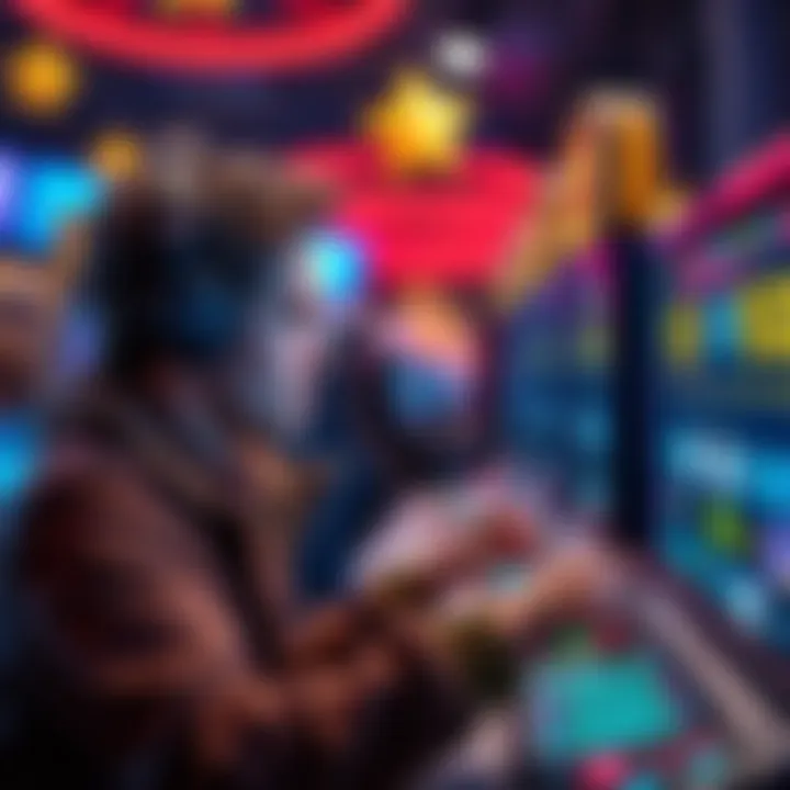 A player looks upset while interacting with a gaming screen displaying bid tokens
