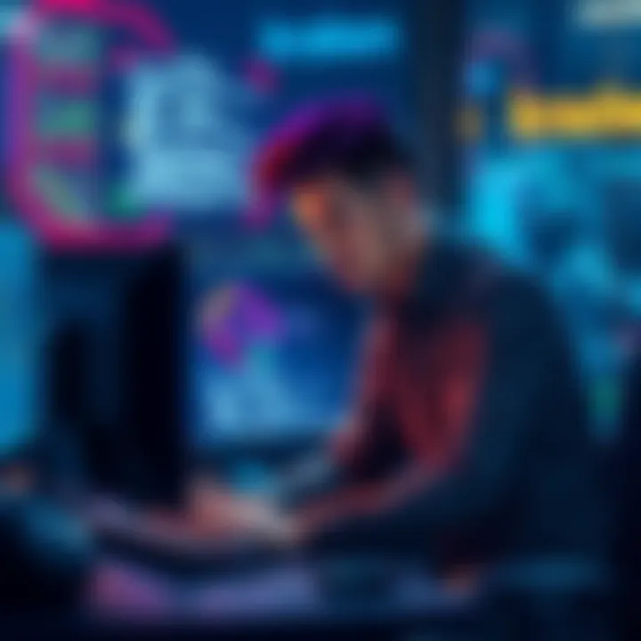A frustrated trader sitting at a computer, looking at error messages related to Rave DAO transactions on Kraken in 2026.