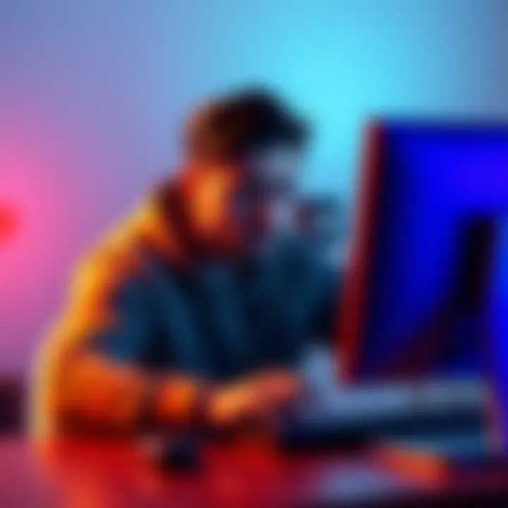 A person showing frustration while using a cryptocurrency exchange on a computer