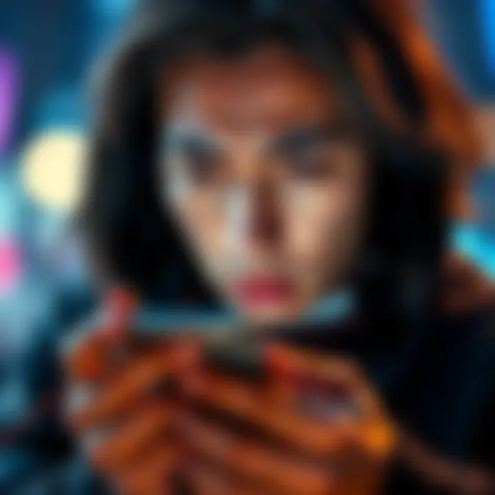 A person looking frustrated while holding their phone, indicating issues with the Curve app support and transactions