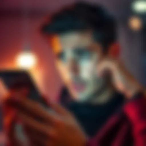 A person looking frustrated while trying to set up a digital wallet on a smartphone, showing signs of struggle with error messages on the screen.