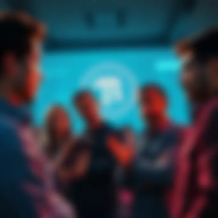 Group of people expressing concerns over the Pi Network's app performance and project direction