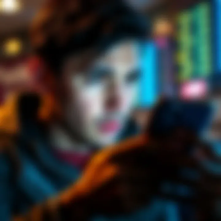 Venmo user looking at phone with worried expression as Bitcoin prices drop